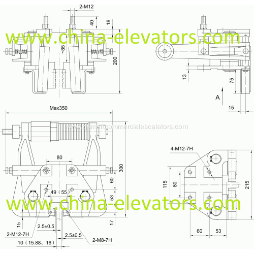 Progressive Type Elevator Safety Gear SGR-UD-1